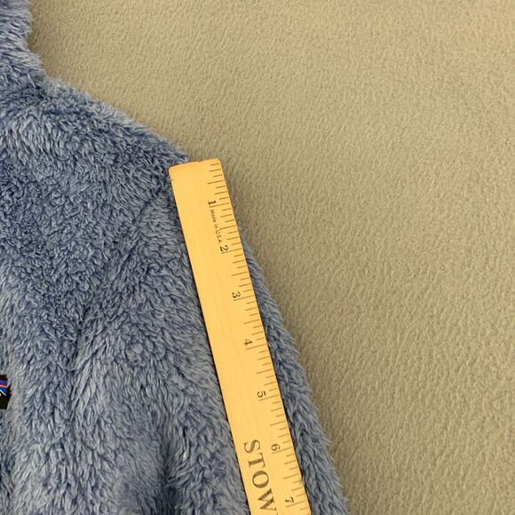 Patagonia Los Gatos 1/4 Zip Womens Size Small Blue Sherpa Fleece Pullover - Picture 6 of 16